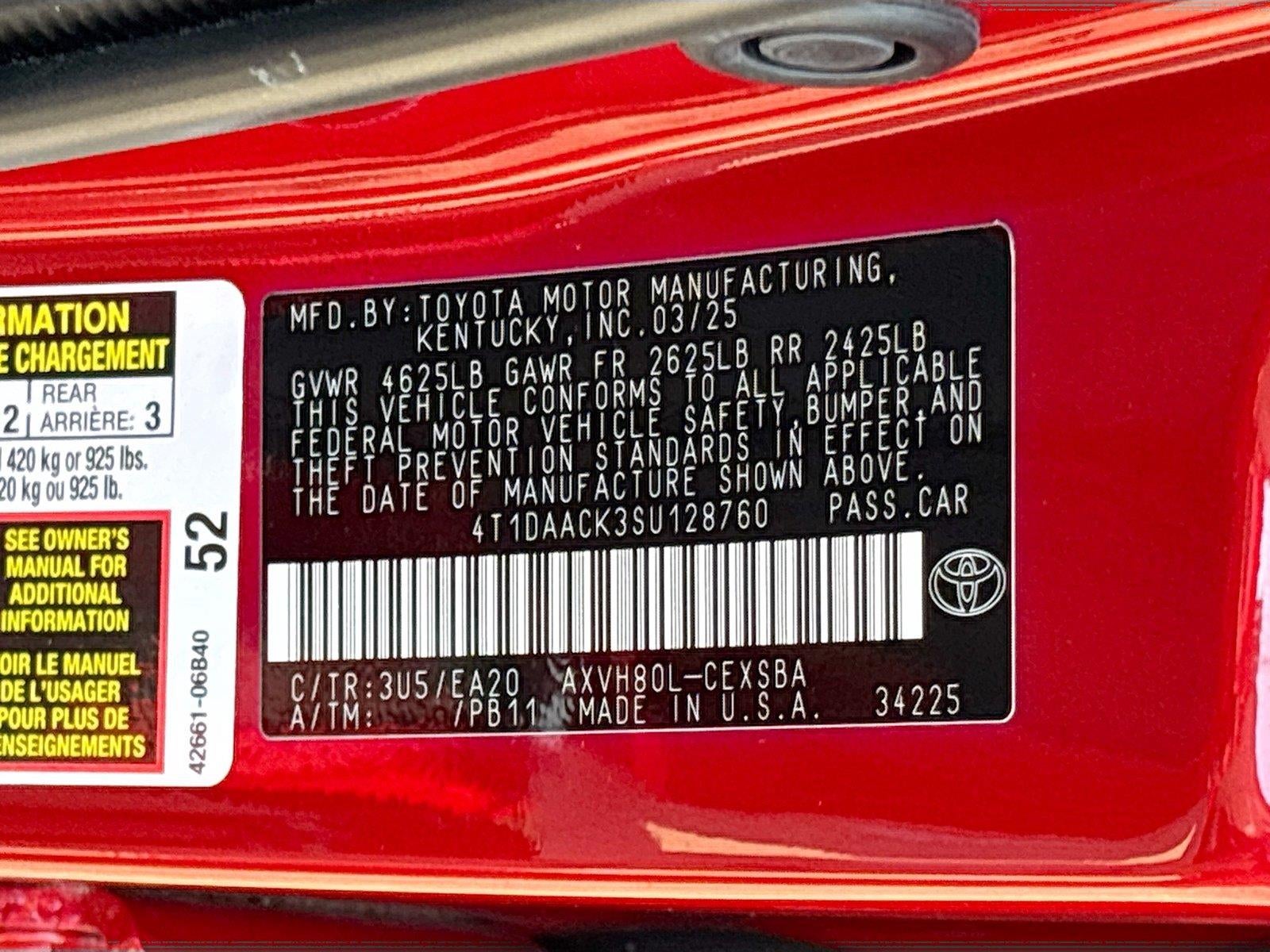 2025 Toyota Camry SE