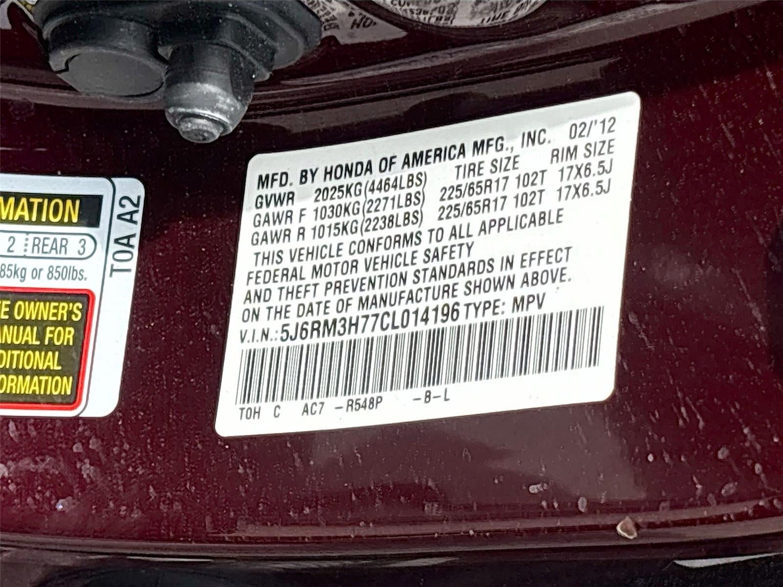 2012 Honda CR-V EX-L