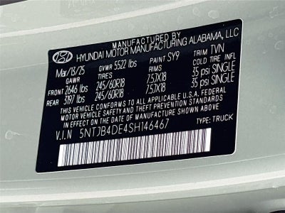 2025 Hyundai Santa Cruz SEL