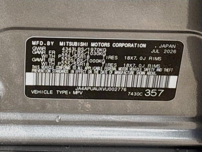 2027 Mitsubishi Outlander Sport ES