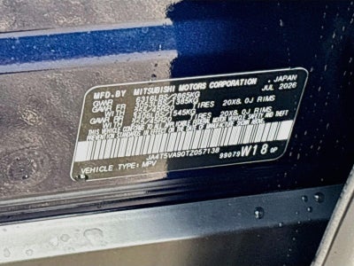 2026 Mitsubishi Outlander Plug-In Hybrid SE