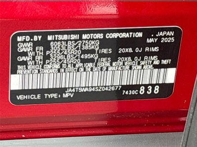 2025 Mitsubishi Outlander PHEV SEL Black Edition