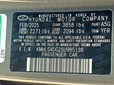 2025 Hyundai Elantra SEL Convenience