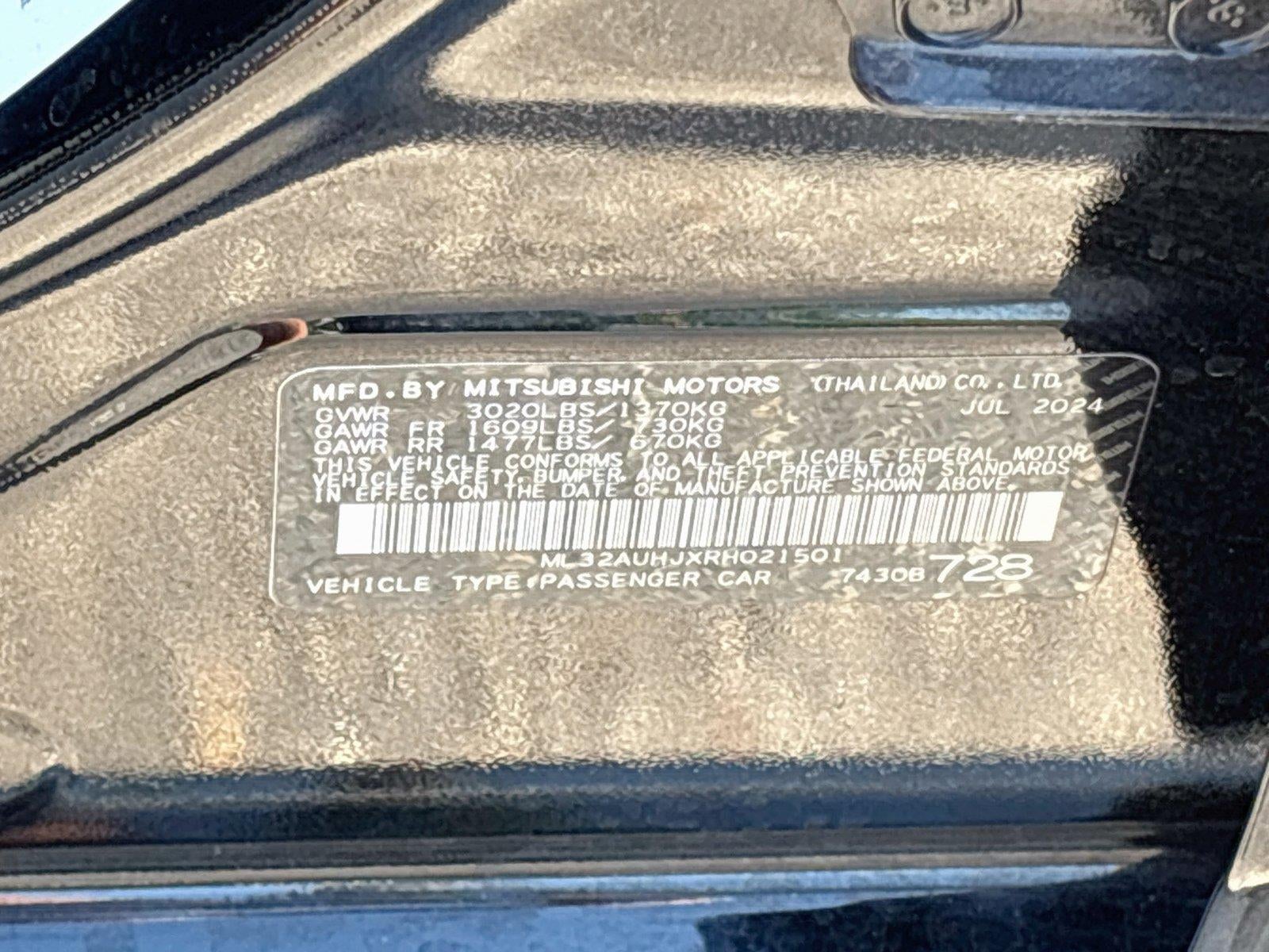2024 Mitsubishi Mirage ES