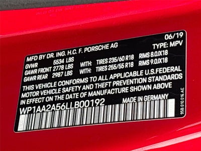 2020 Porsche Macan AWD