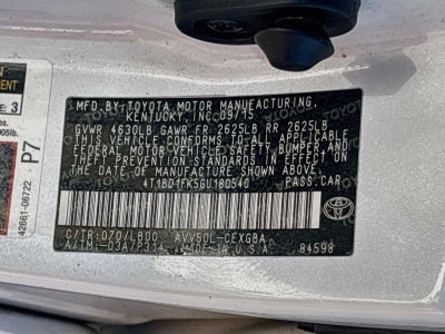 2016 Toyota Camry Hybrid XLE