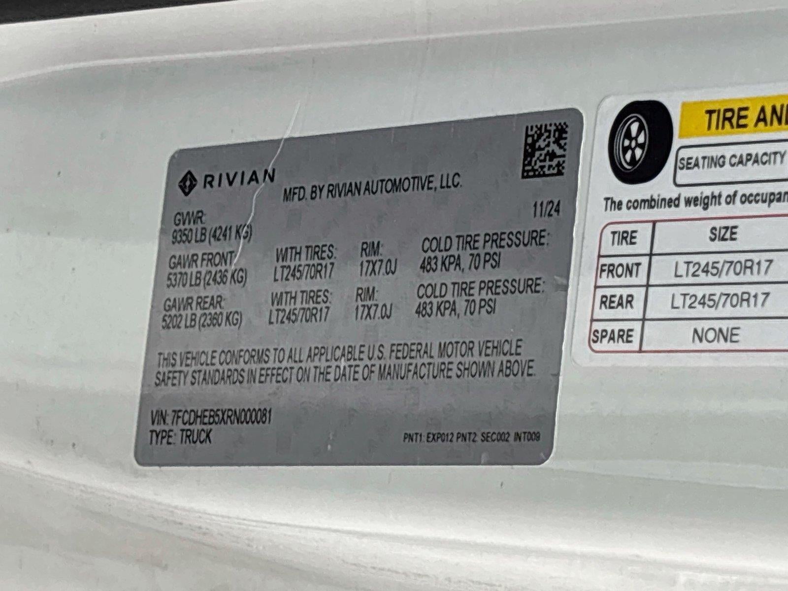 2024 RIVIAN RCV 500 Base