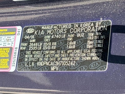 2017 Kia Sportage EX