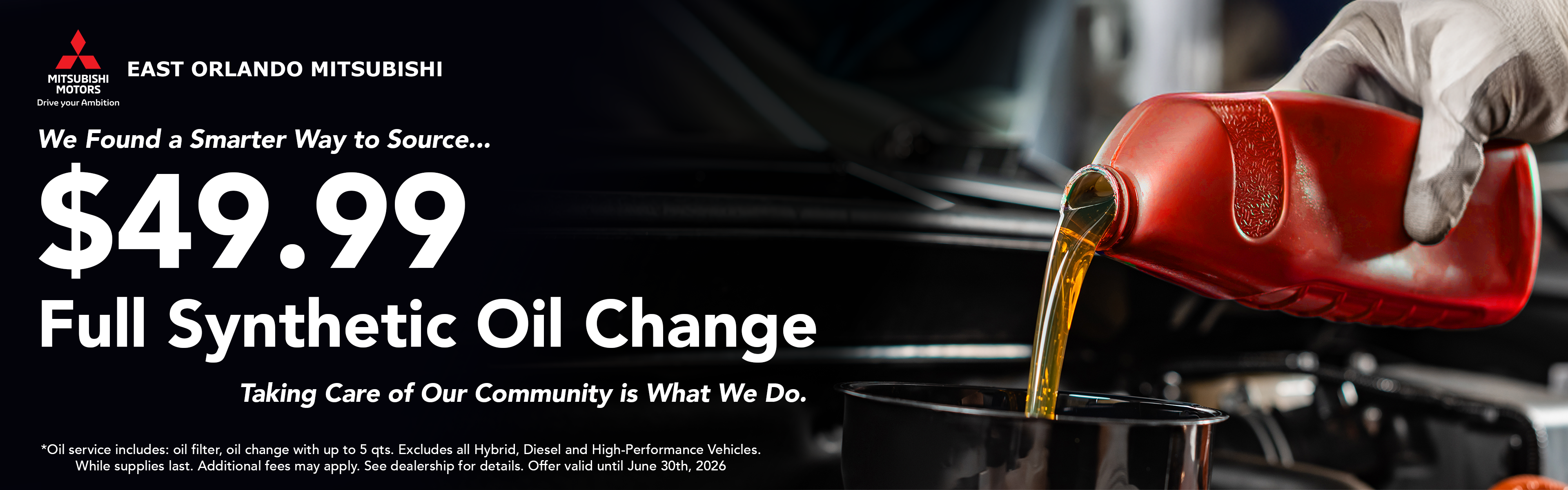 Full Synthetic Oil Change new low price.