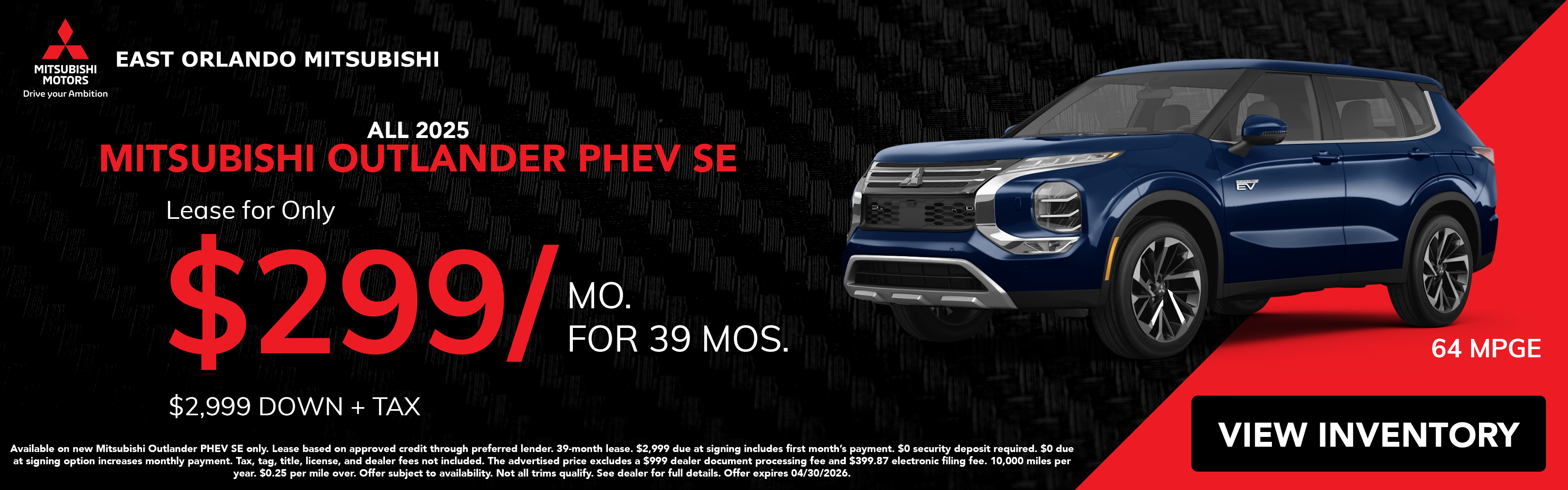 All 2025 Mitsubishi Outlander PHEV SE