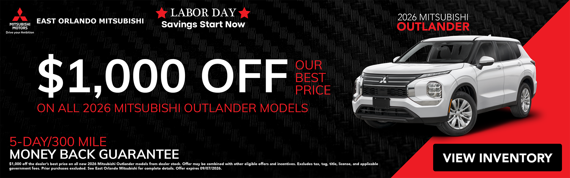 2026 Mitsibishi Outlander
