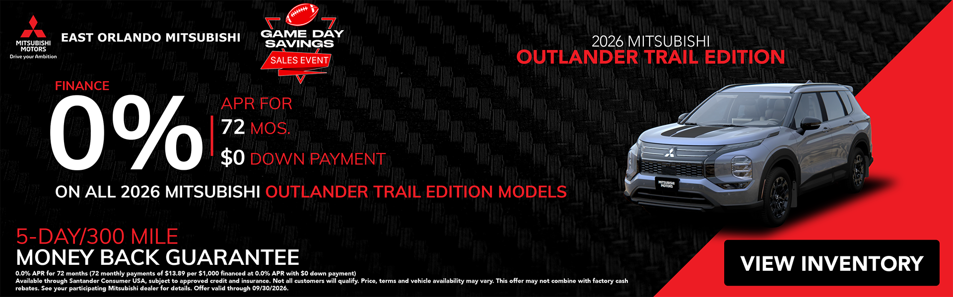 2026 Mitsubishi Outlander Trail Edition